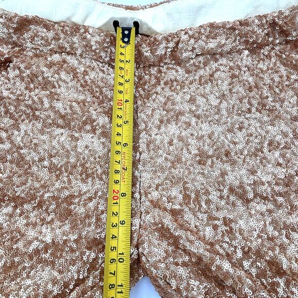 Free People Champagne Joggers Pants Sz XS Sequined Gold Lined Great Condition - Picture 9 of 16